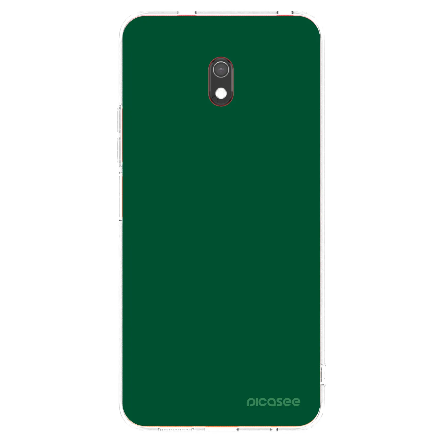 Picasee silikonska prozirna maskica za Xiaomi Redmi 8A - Green Gleam