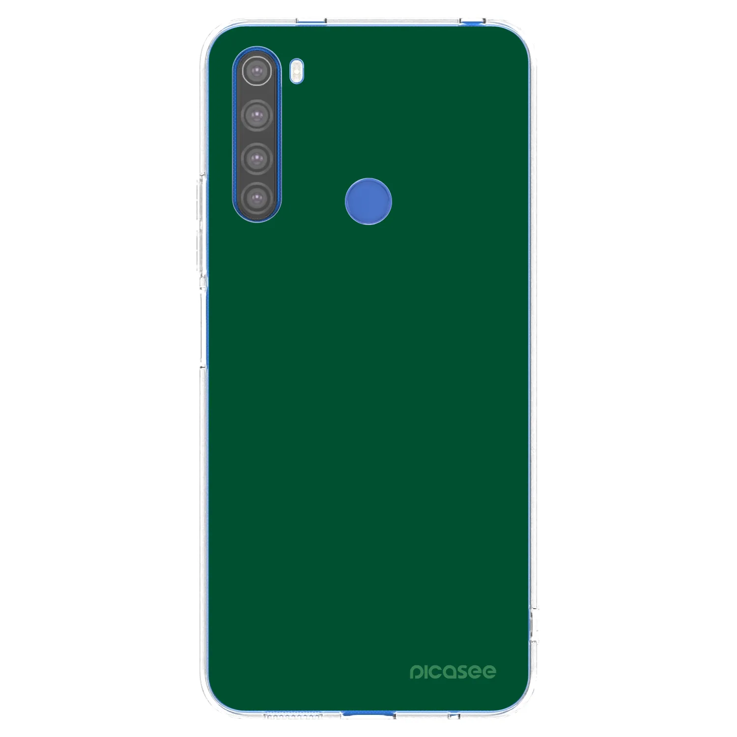 Picasee silikonska prozirna maskica za Xiaomi Redmi Note 8T - Green Gleam