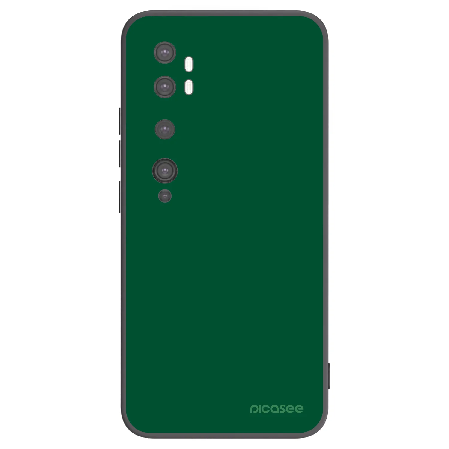 Picasee crna silikonska maskica za Xiaomi Mi Note 10 (Pro) - Green Gleam