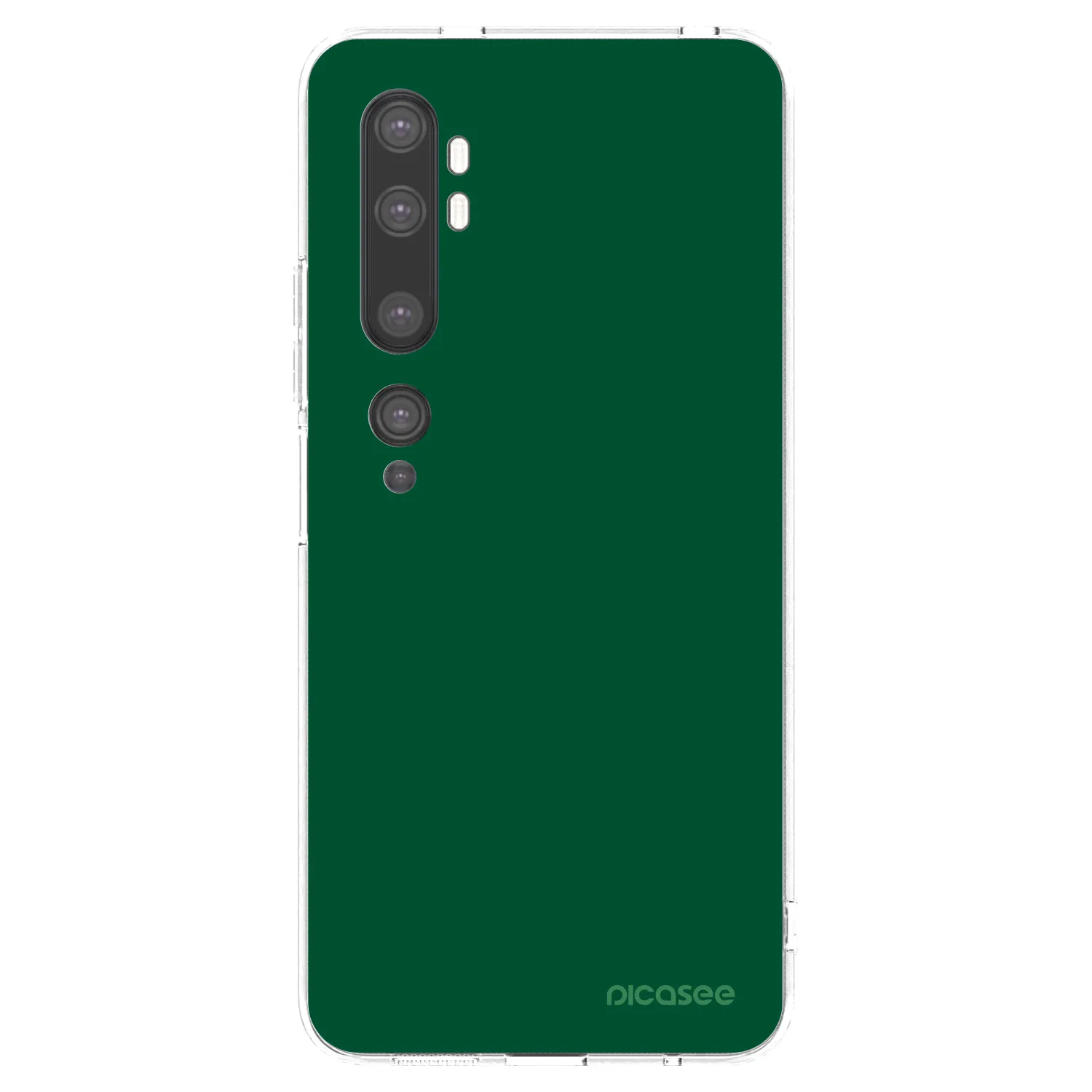 Picasee silikonska prozirna maskica za Xiaomi Mi Note 10 (Pro) - Green Gleam