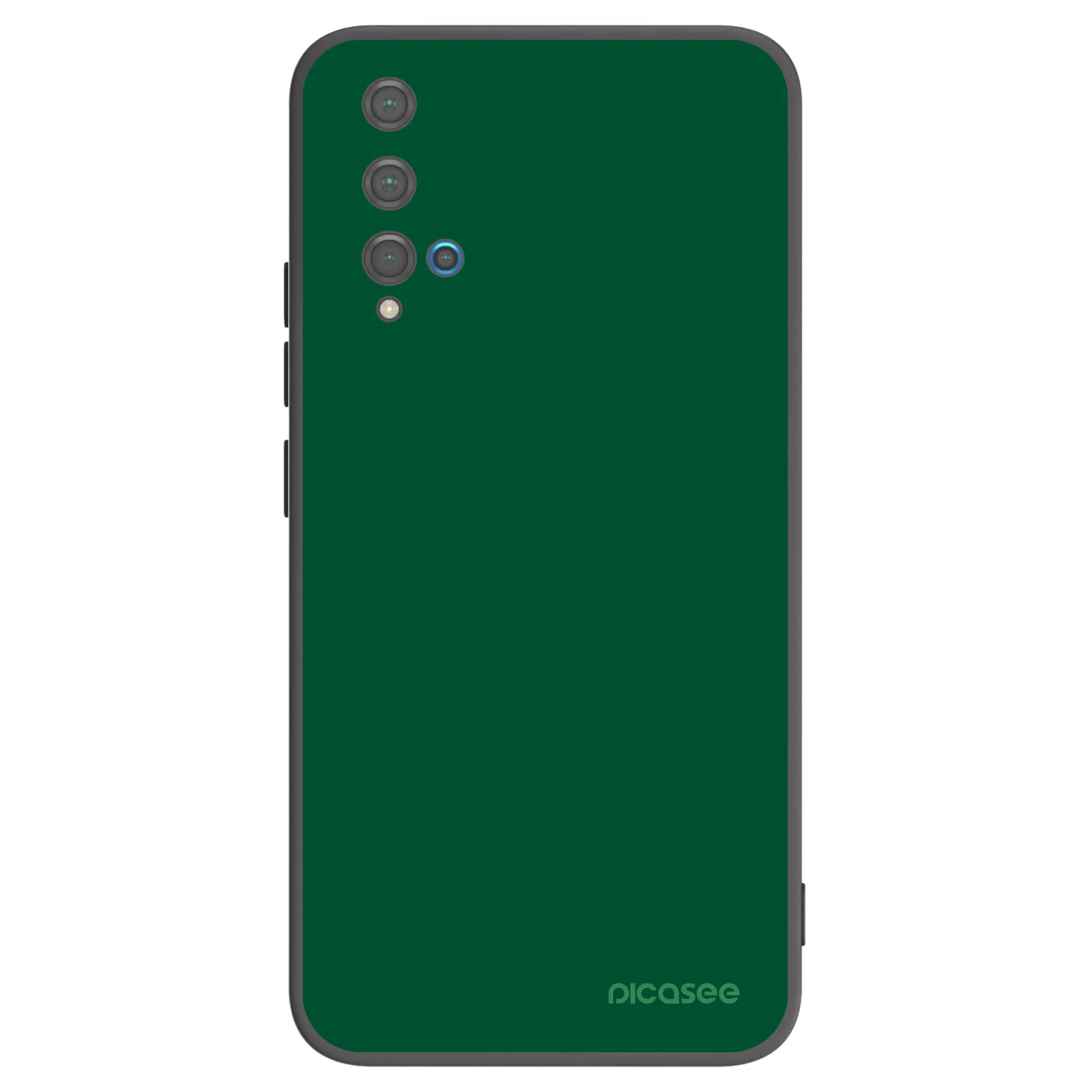 Picasee crna silikonska maskica za Huawei Nova 5T - Green Gleam