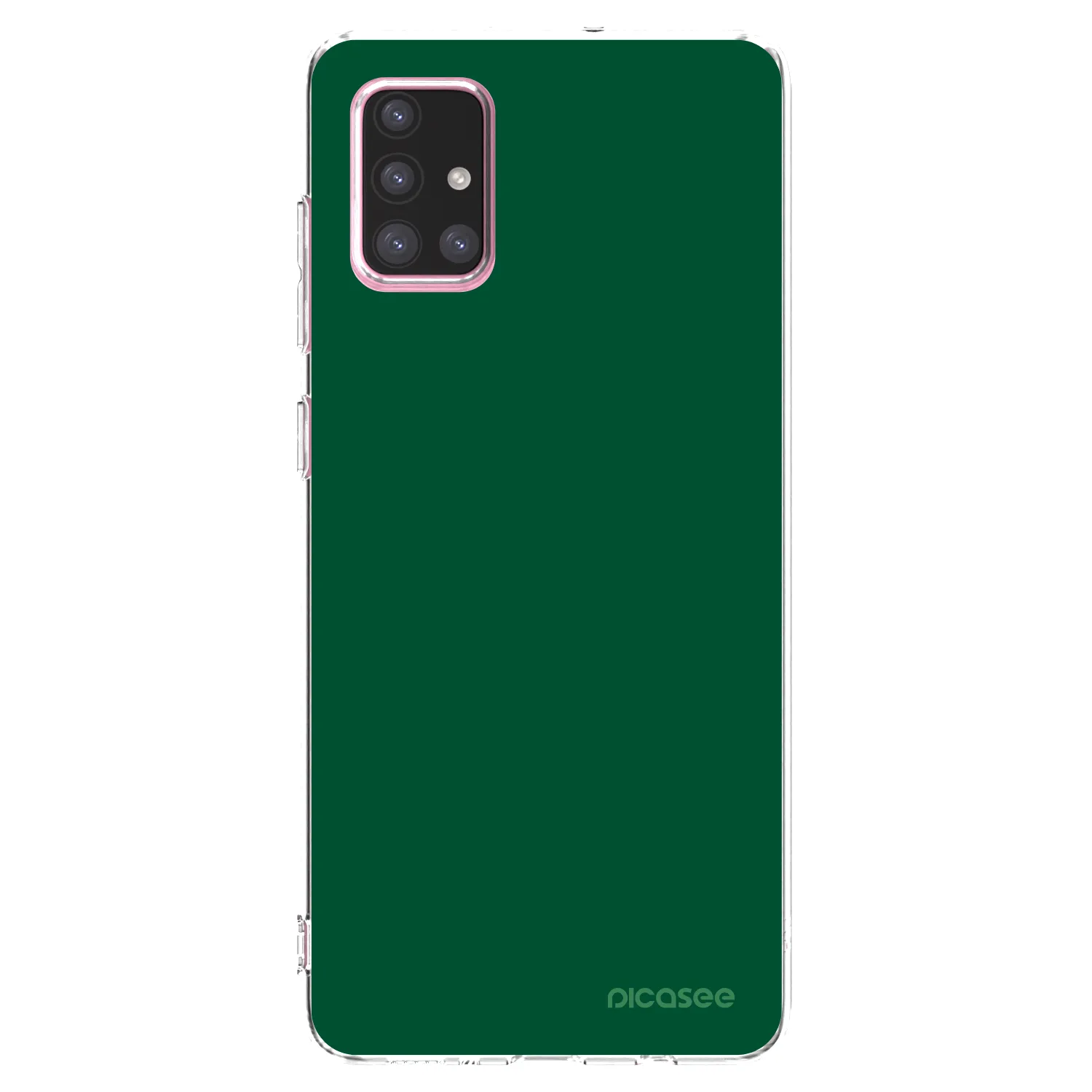 Picasee silikonska prozirna maskica za Samsung Galaxy A71 A715F - Green Gleam