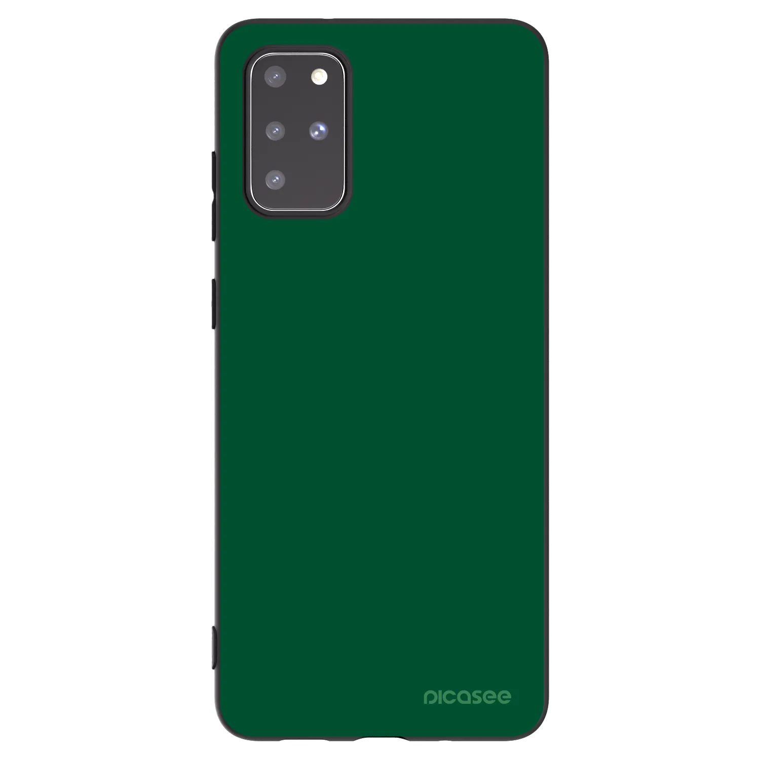 Picasee crna silikonska maskica za Samsung Galaxy S20+ G985F - Green Gleam