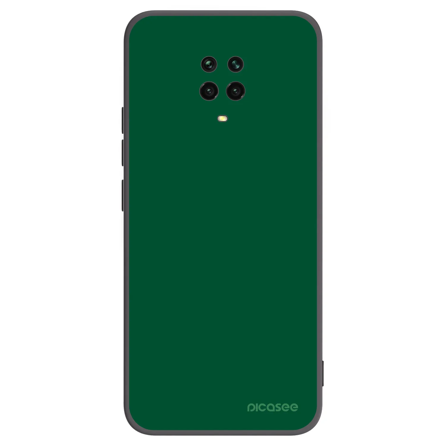 Picasee crna silikonska maskica za Xiaomi Redmi Note 9 Pro - Green Gleam