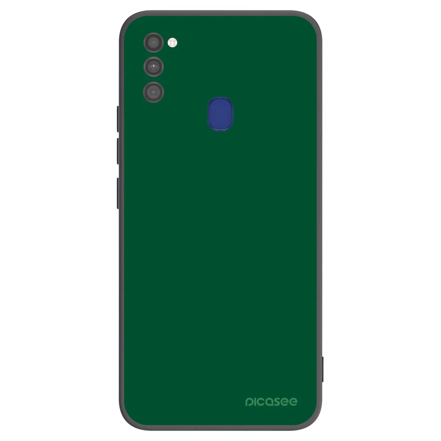 Picasee crna silikonska maskica za Samsung Galaxy M21 M215F - Green Gleam