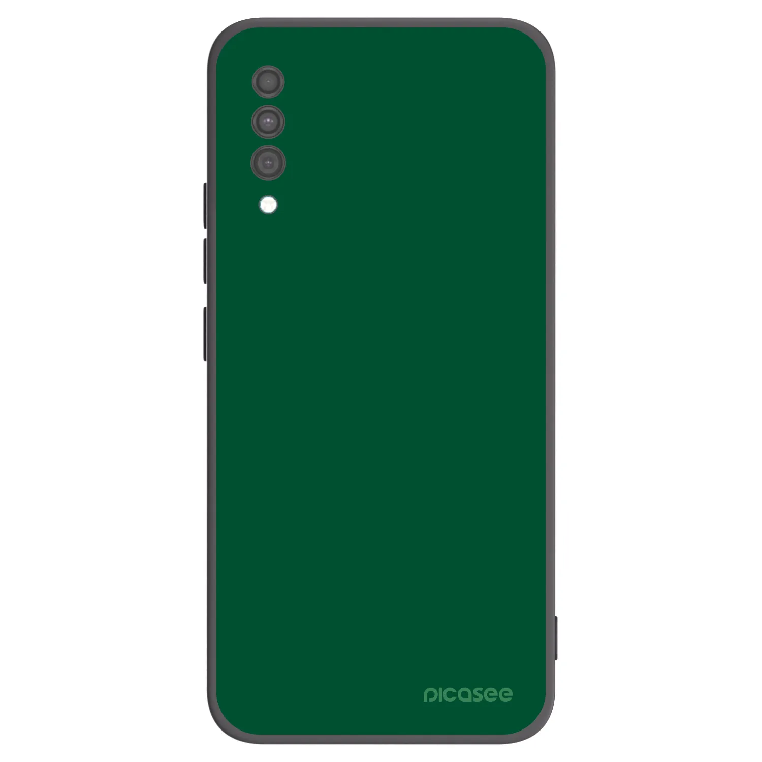 Picasee crna silikonska maskica za Samsung Galaxy A30s A307F - Green Gleam