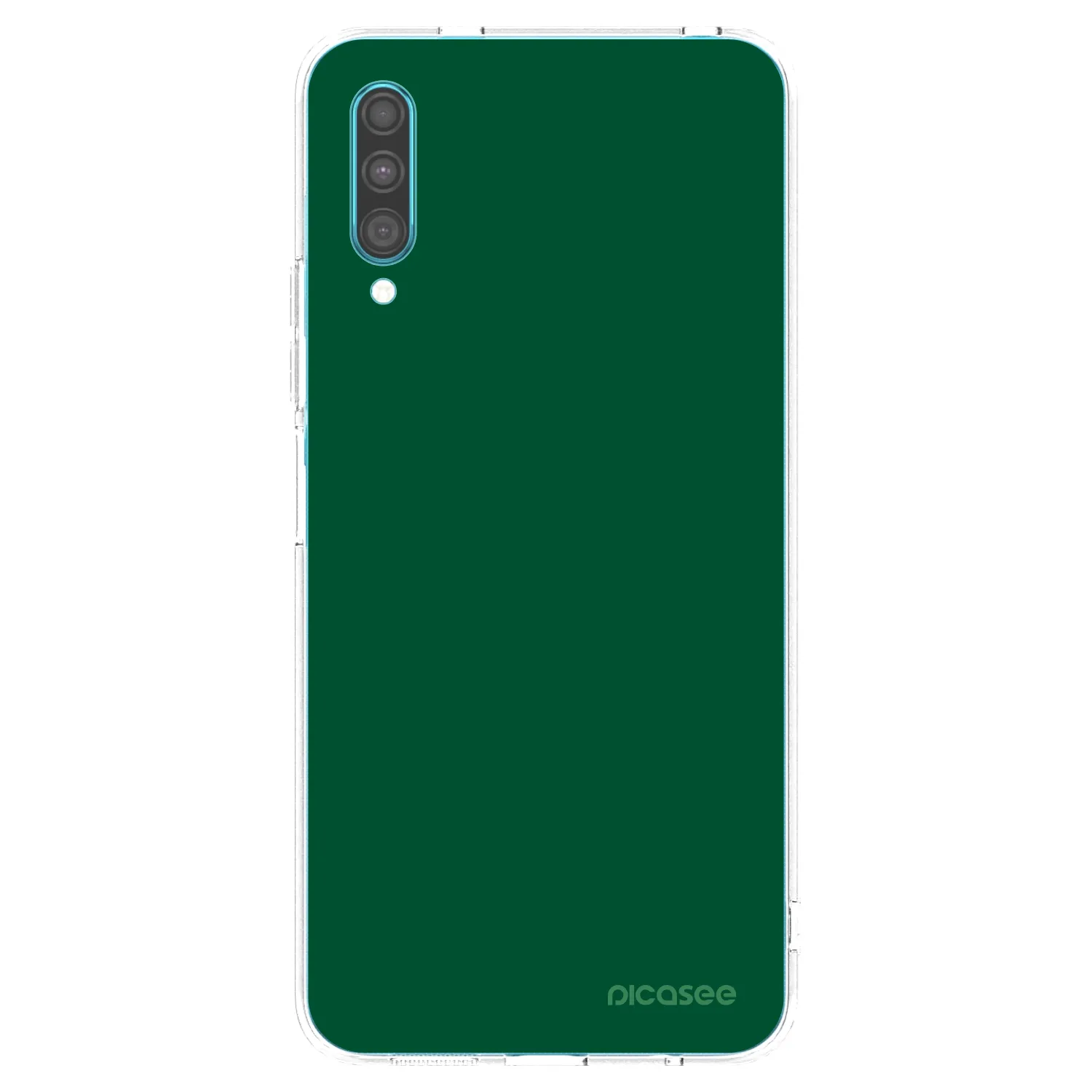 Picasee silikonska prozirna maskica za Samsung Galaxy A30s A307F - Green Gleam