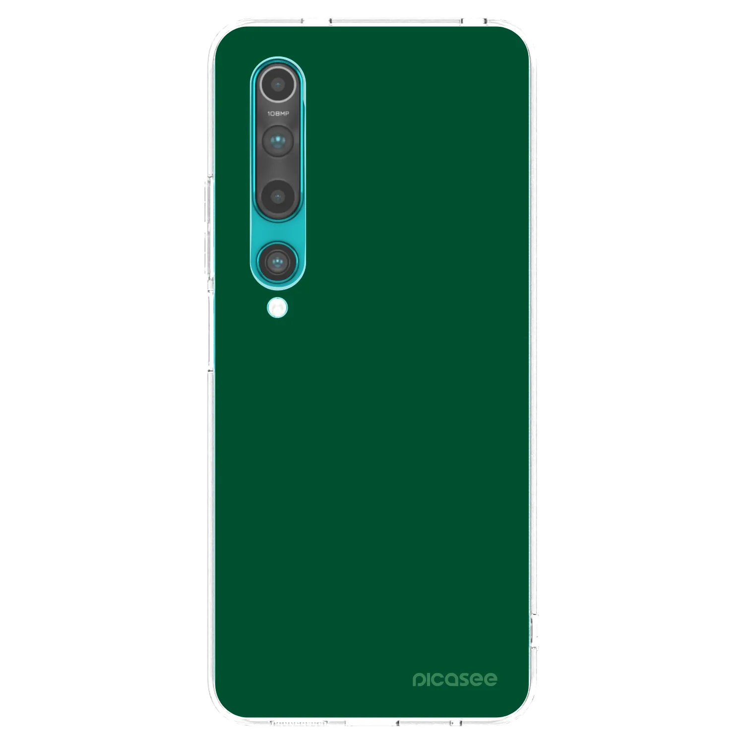 Picasee silikonska prozirna maskica za Xiaomi Mi 10 - Green Gleam