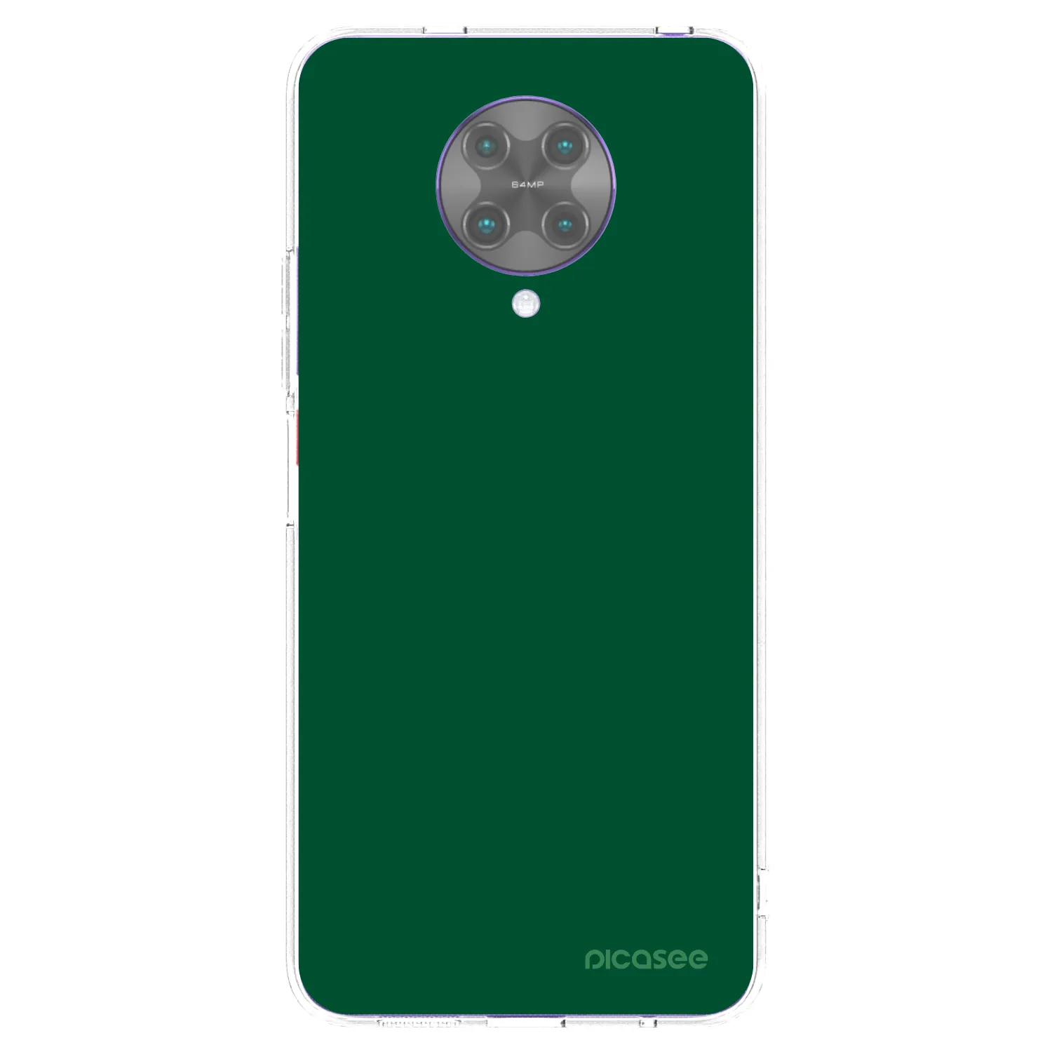 Picasee silikonska prozirna maskica za Xiaomi Poco F2 Pro - Green Gleam