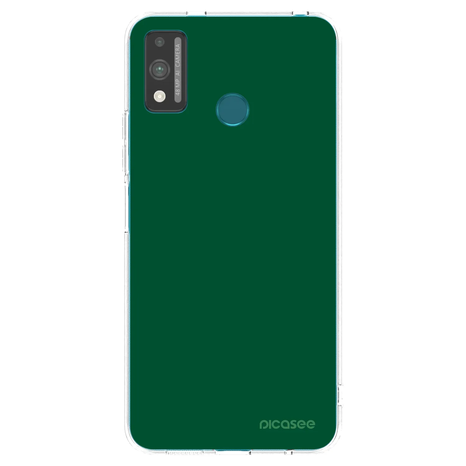 Picasee silikonska prozirna maskica za Honor 9X Lite - Green Gleam