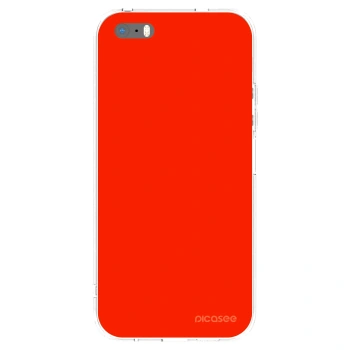 Picasee silikonska prozirna maskica za Apple iPhone 5/5S/SE - Maranello Red