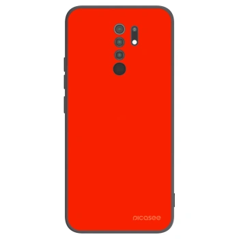 Picasee crna silikonska maskica za Xiaomi Redmi 9 - Maranello Red