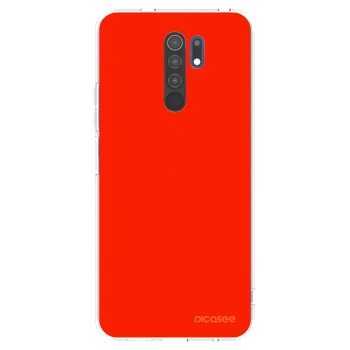 Picasee silikonska prozirna maskica za Xiaomi Redmi 9 - Maranello Red