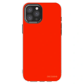 Picasee silikonska prozirna maskica za Apple iPhone 12 Pro Max - Maranello Red