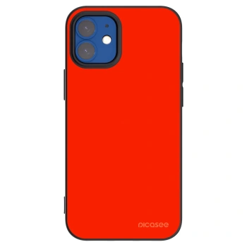 Picasee crna silikonska maskica za Apple iPhone 12 mini - Maranello Red