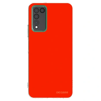 Picasee silikonska prozirna maskica za Honor 10X Lite - Maranello Red