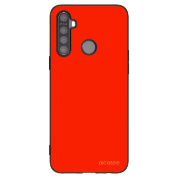 Picasee crna silikonska maskica za Realme 5 - Maranello Red