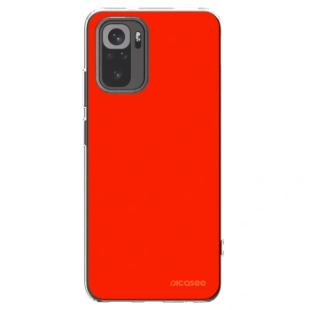 Picasee silikonska prozirna maskica za Xiaomi Redmi Note 10 - Maranello Red