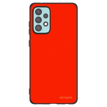 Picasee crna silikonska maskica za Samsung Galaxy A72 A725F - Maranello Red