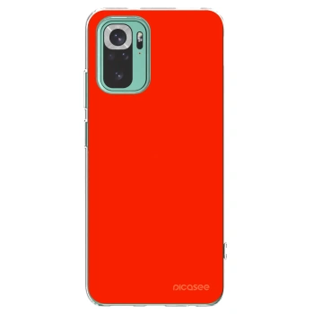 Picasee silikonska prozirna maskica za Xiaomi Redmi Note 10 Pro - Maranello Red