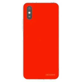 Picasee silikonska prozirna maskica za Xiaomi Redmi 9AT - Maranello Red