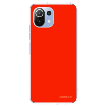 Picasee silikonska prozirna maskica za Xiaomi Mi 11 Lite - Maranello Red