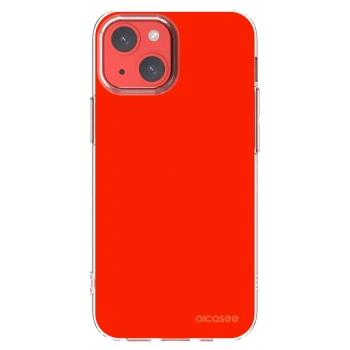 Picasee silikonska prozirna maskica za Apple iPhone 13 mini - Maranello Red