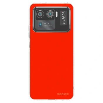 Picasee silikonska prozirna maskica za Xiaomi Mi 11 Ultra - Maranello Red