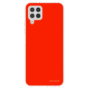 Picasee silikonska prozirna maskica za Samsung Galaxy A22 A225F 4G - Maranello Red