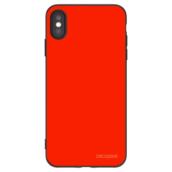 Picasee crna silikonska maskica za Apple iPhone XS Max - Maranello Red