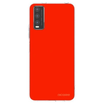 Picasee silikonska prozirna maskica za Vivo Y20s - Maranello Red