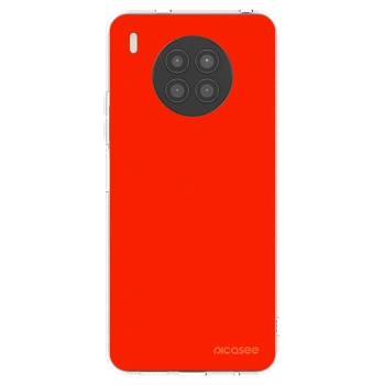 Picasee silikonska prozirna maskica za Huawei Nova 8i - Maranello Red