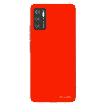 Picasee silikonska prozirna maskica za Xiaomi Poco M3 Pro 5G - Maranello Red