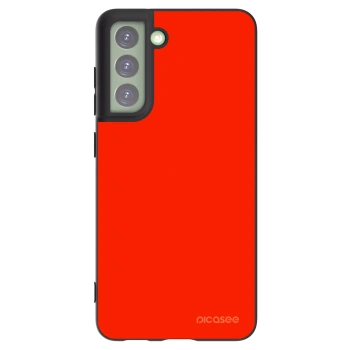 Picasee crna silikonska maskica za Samsung Galaxy S21 FE 5G - Maranello Red