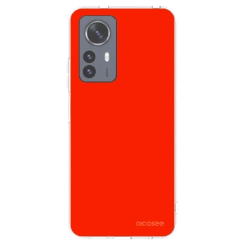 Picasee silikonska prozirna maskica za Xiaomi 12 Pro - Maranello Red