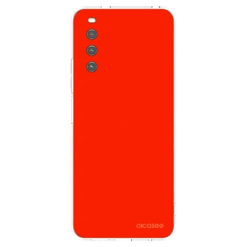 Picasee silikonska prozirna maskica za Sony Xperia 10 IV 5G - Maranello Red