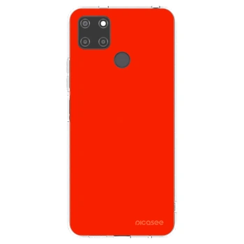 Picasee silikonska prozirna maskica za Realme C21Y - Maranello Red