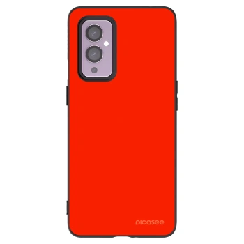 Picasee crna silikonska maskica za OnePlus 9 - Maranello Red