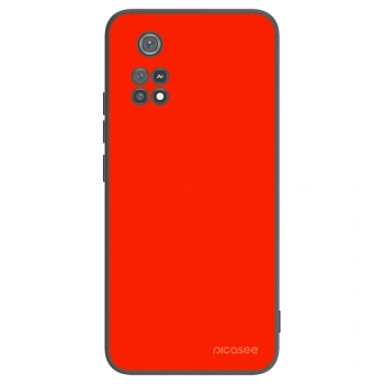 Picasee crna silikonska maskica za Xiaomi Poco M4 Pro - Maranello Red