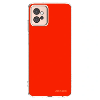 Picasee silikonska prozirna maskica za Motorola Moto G32 - Maranello Red