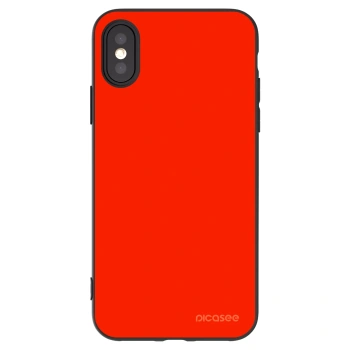 Picasee crna silikonska maskica za Apple iPhone X/XS - Maranello Red