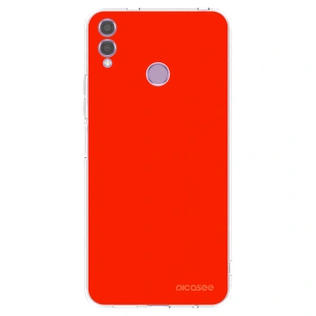 Picasee silikonska prozirna maskica za Honor 8X - Maranello Red