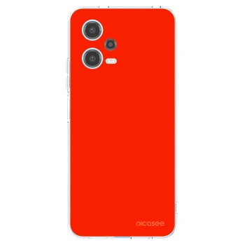 Picasee silikonska prozirna maskica za Xiaomi Redmi Note 12 5G - Maranello Red