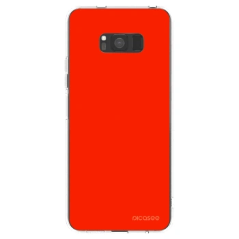 Picasee silikonska prozirna maskica za Samsung Galaxy S8 G950F - Maranello Red