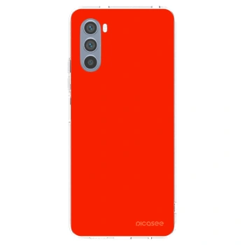 Picasee silikonska prozirna maskica za Motorola Moto G62 - Maranello Red
