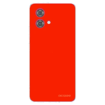 Picasee silikonska prozirna maskica za Motorola Moto G84 5G - Maranello Red