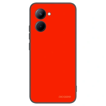 Picasee crna silikonska maskica za Realme C33 (2023) - Maranello Red