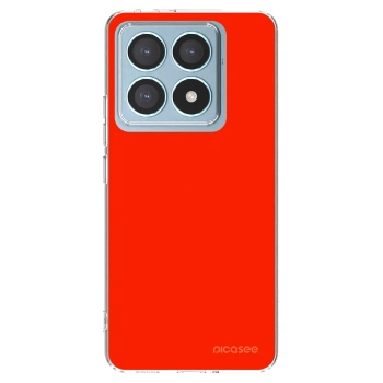 Picasee silikonska prozirna maskica za Xiaomi 14T Pro - Maranello Red