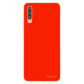 Picasee silikonska prozirna maskica za Samsung Galaxy A70 A705F - Maranello Red