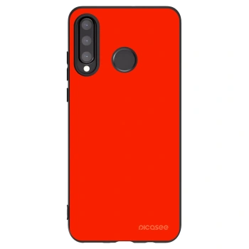 Picasee crna silikonska maskica za Huawei P30 Lite - Maranello Red